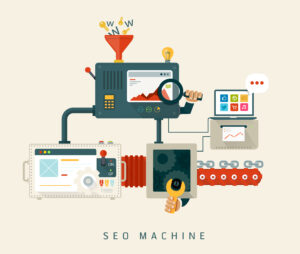 Where to Start with SEO for Your Website, this shows the SEO machine